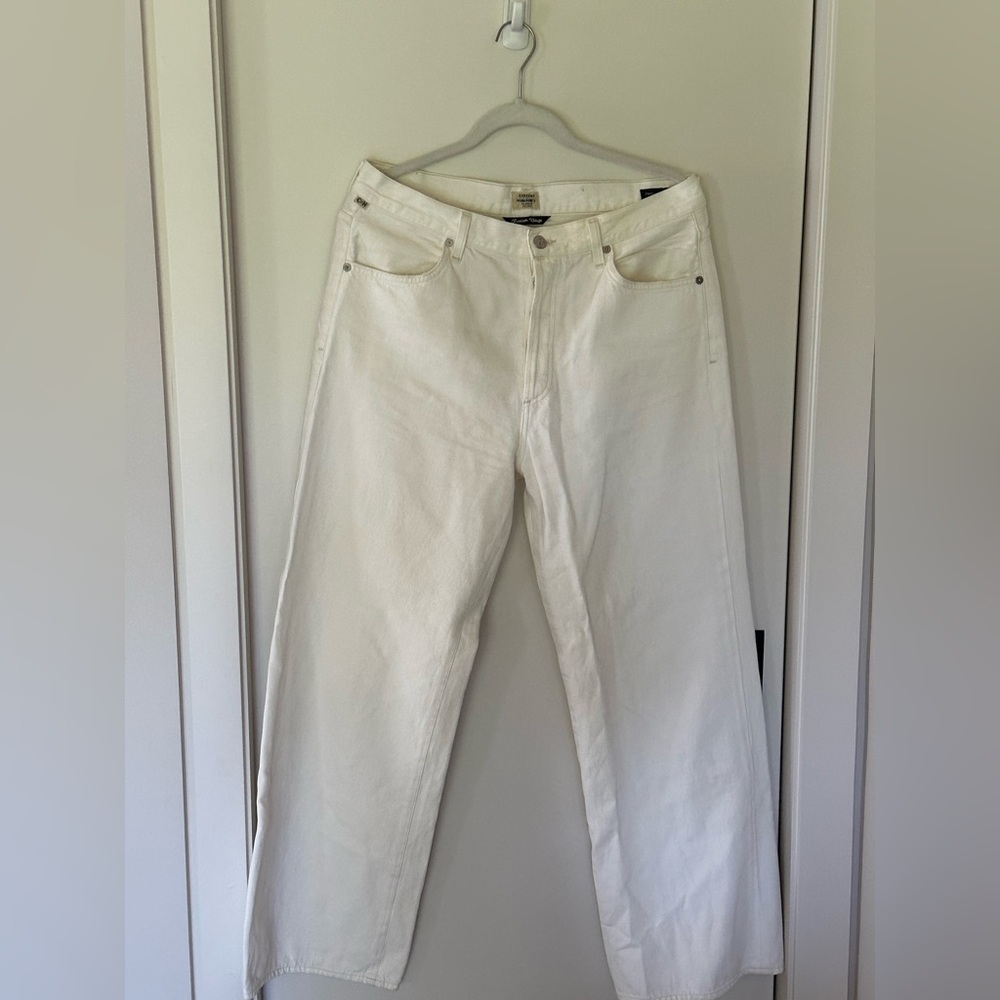 Citizens Of Humanity Cream Straight Jeans